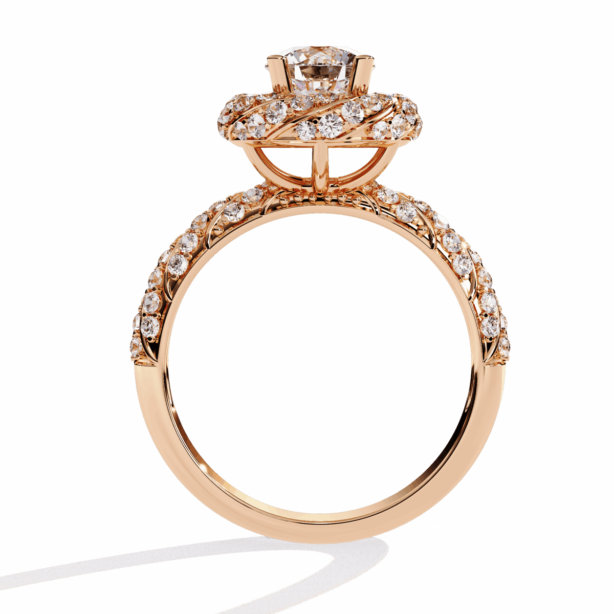 1.5 Carat Round Signature Wear Ring in Moissanite | House of Estara