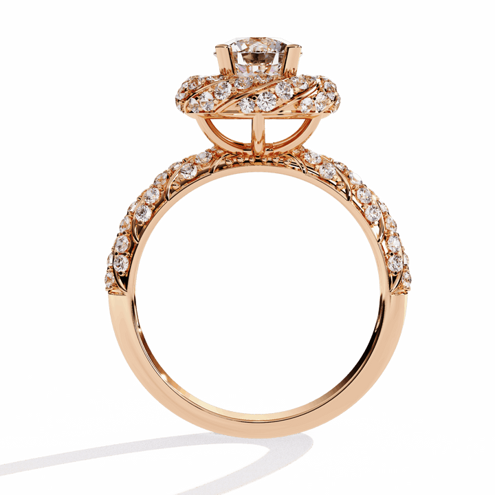 1.5 Carat Round Signature Wear Ring in Moissanite | House of Estara