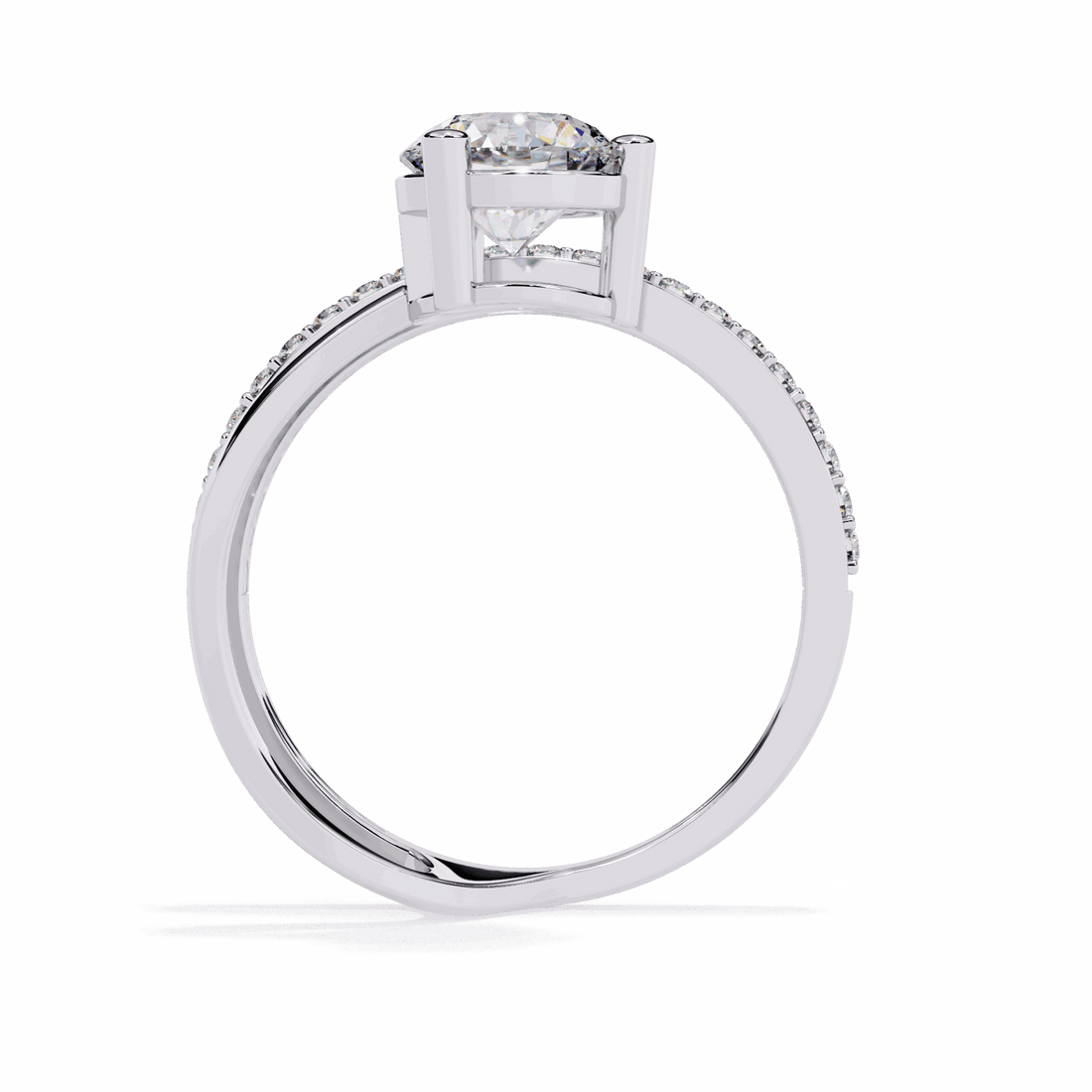1.5 Carat Round Day and Night Ring in Moissanite | House of Estara