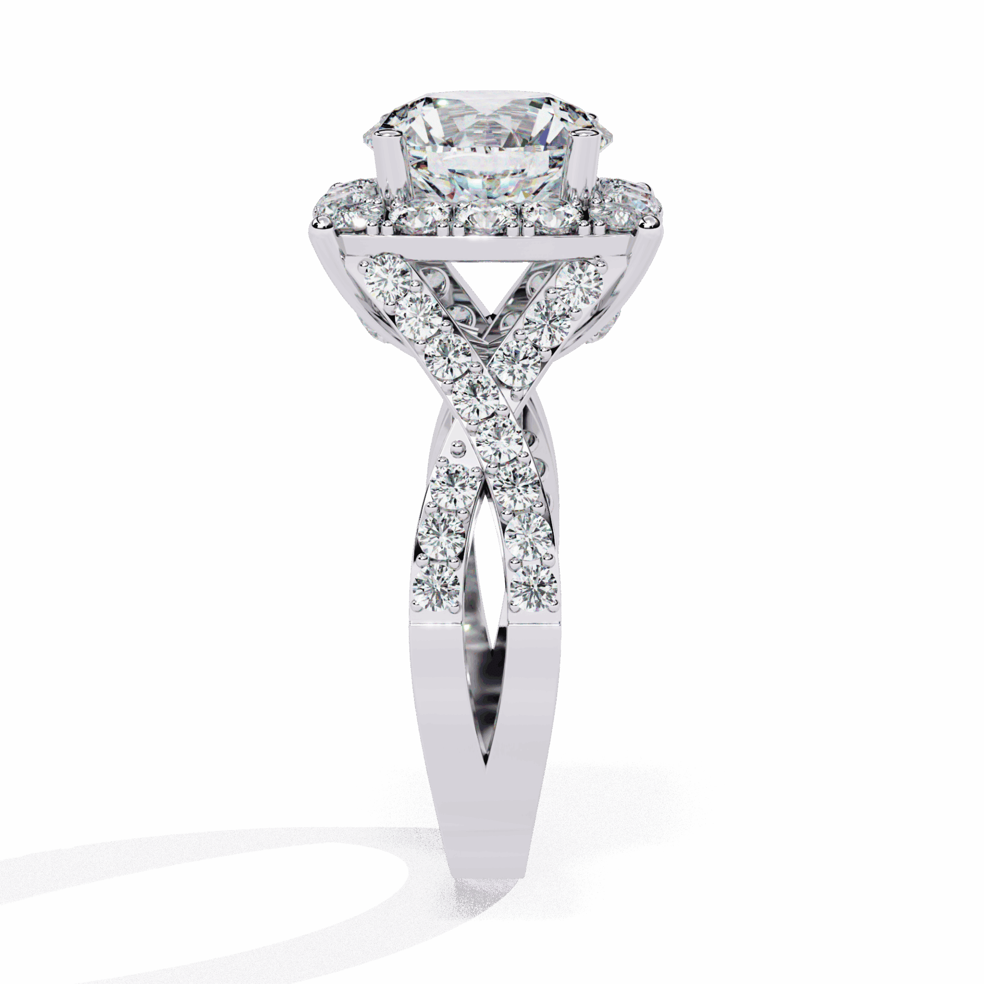 3.5 Carat Round Day and Night Ring in Moissanite | House of Estara