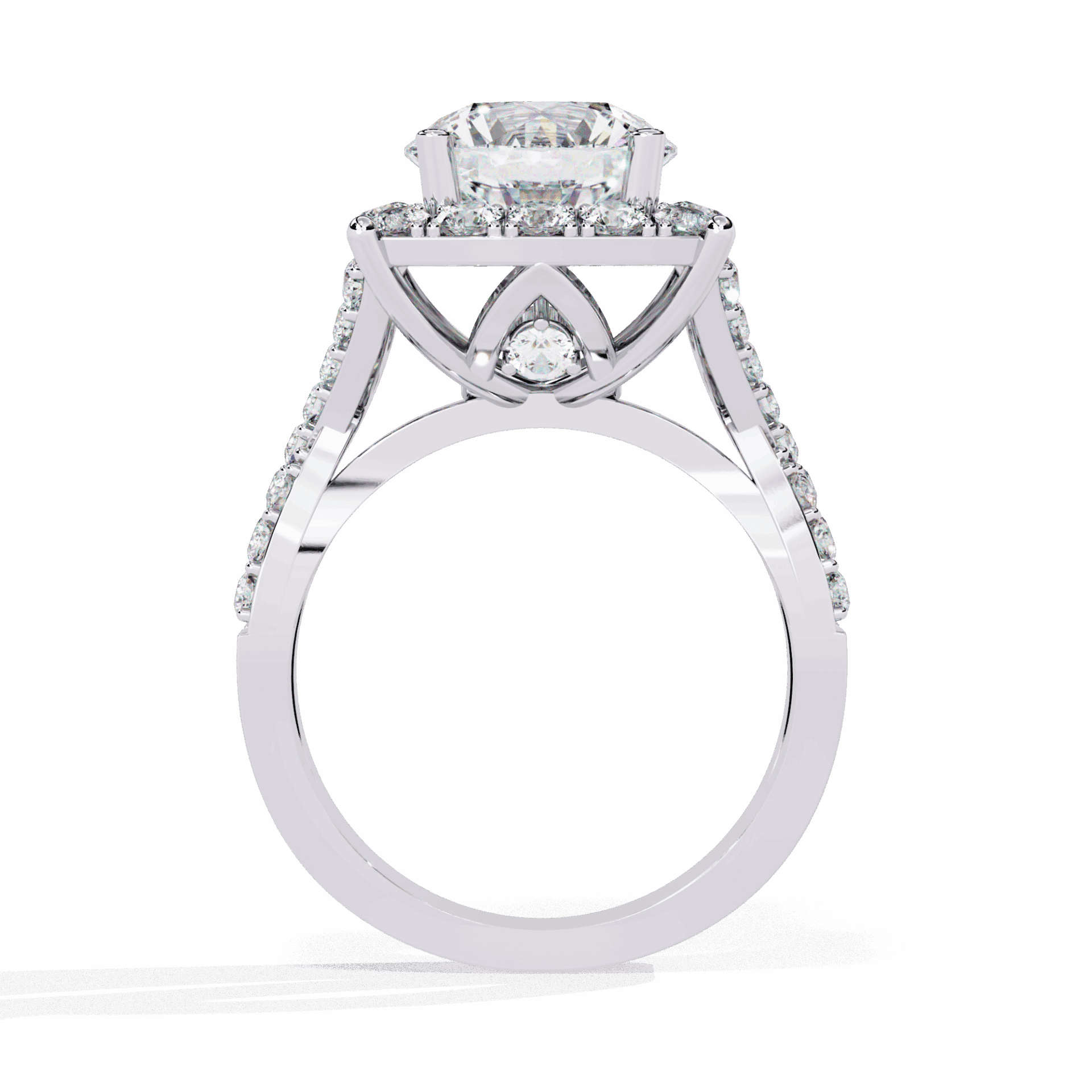 3.5 Carat Round Day and Night Ring in Moissanite | House of Estara