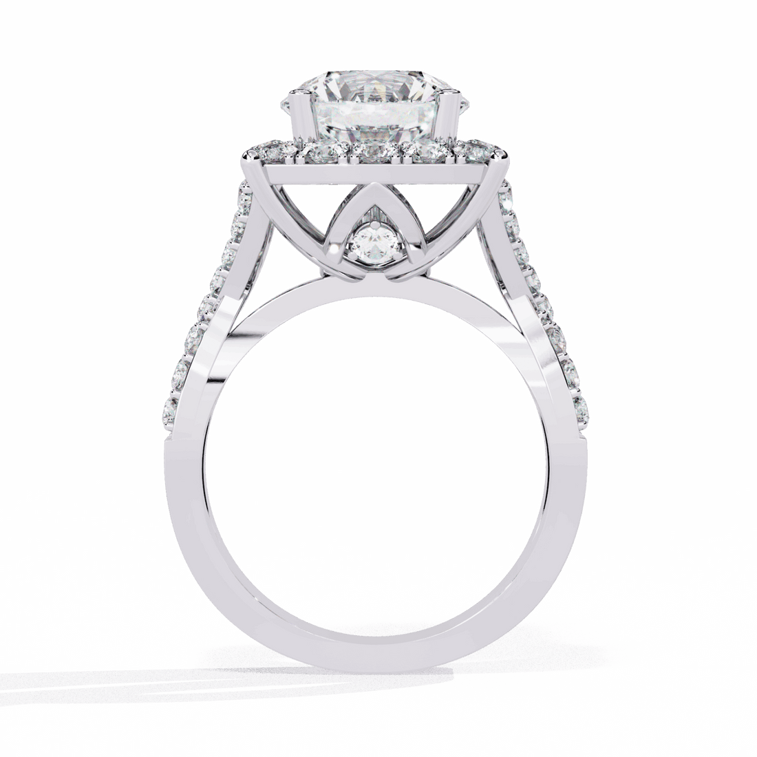 3.5 Carat Round Day and Night Ring in Moissanite | House of Estara