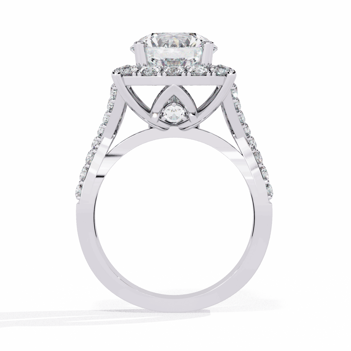 3.5 Carat Round Day and Night Ring in Moissanite | House of Estara