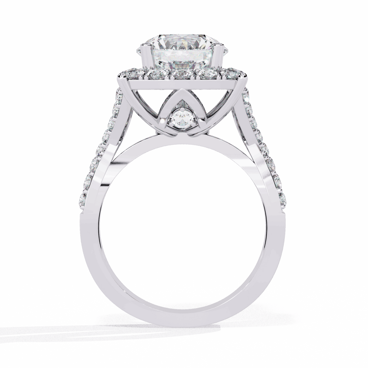 3.5 Carat Round Day and Night Ring in Moissanite | House of Estara