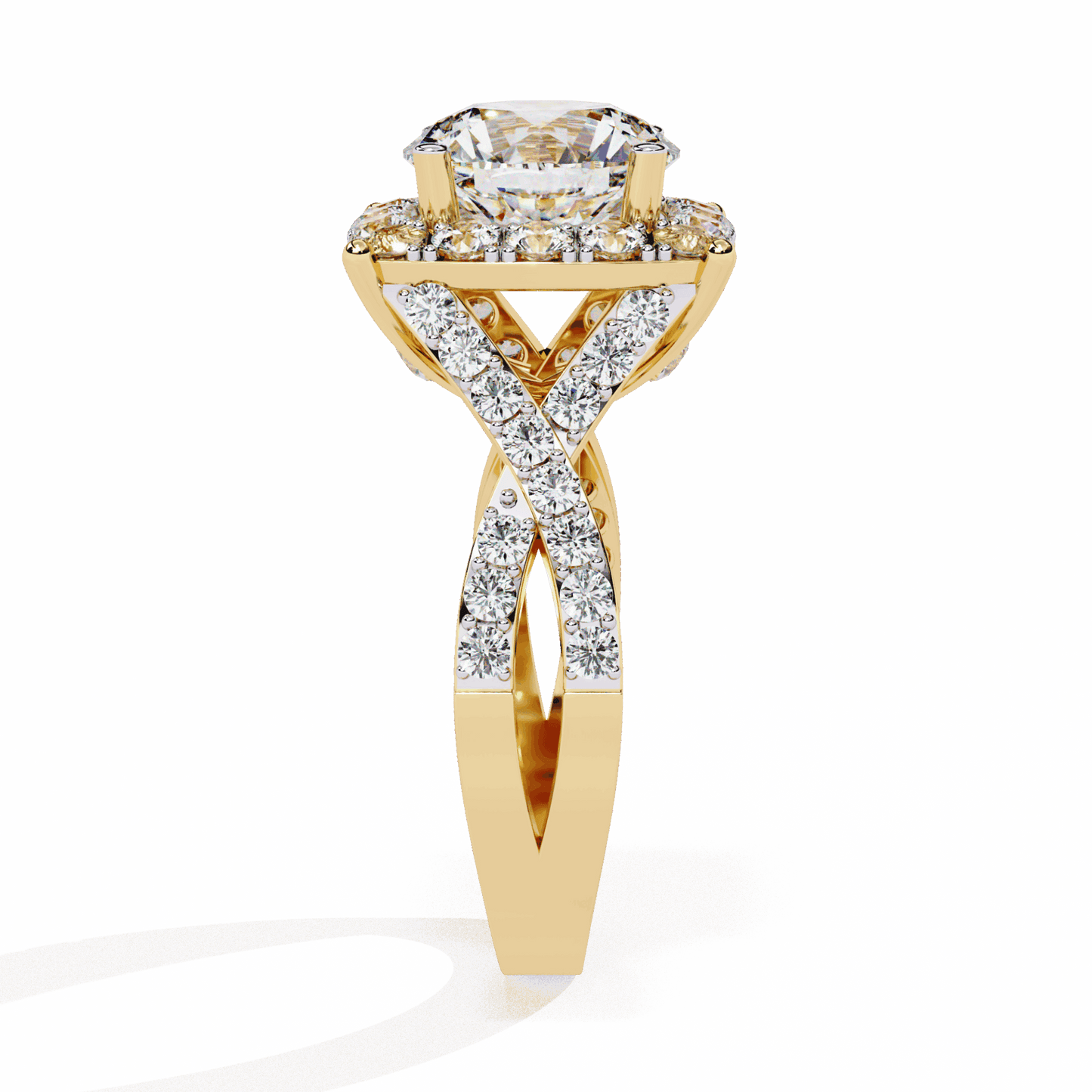 3.5 Carat Round Day and Night Ring in Moissanite | House of Estara