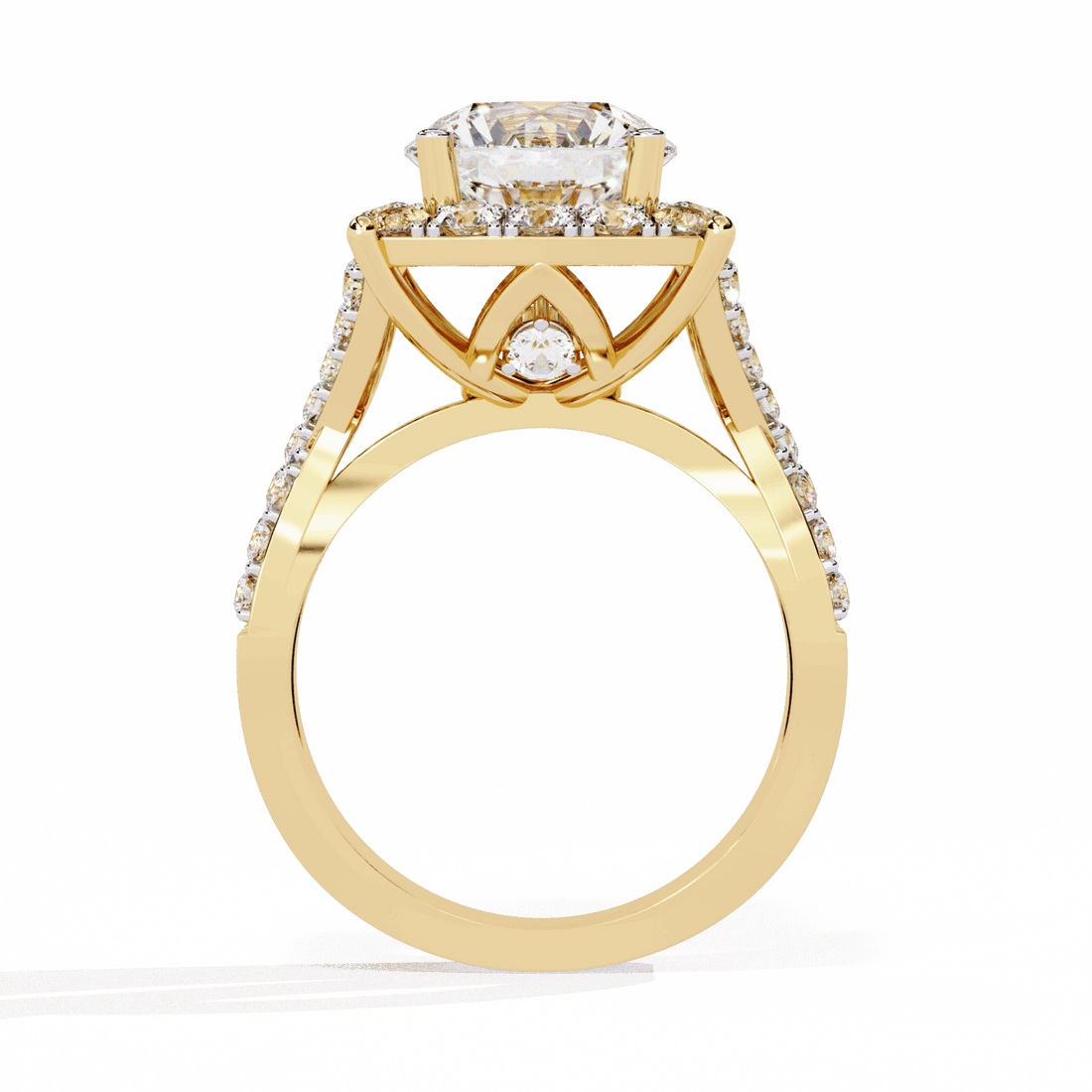 3.5 Carat Round Day and Night Ring in Moissanite | House of Estara