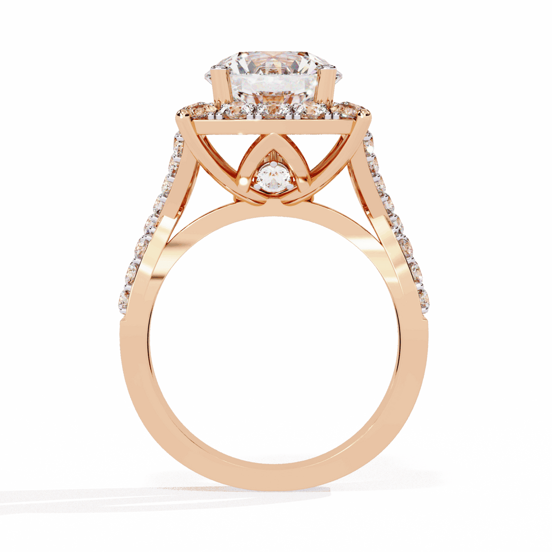 3.5 Carat Round Day and Night Ring in Moissanite | House of Estara