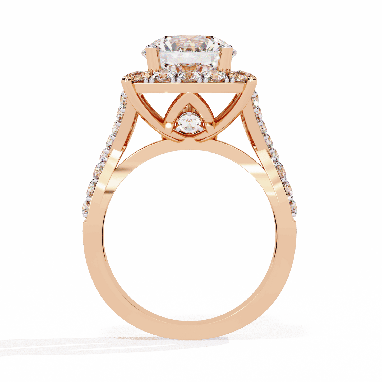 3.5 Carat Round Day and Night Ring in Moissanite | House of Estara