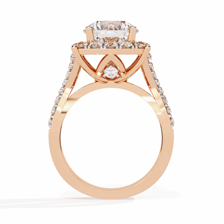 3.5 Carat Round Day and Night Ring in Moissanite | House of Estara