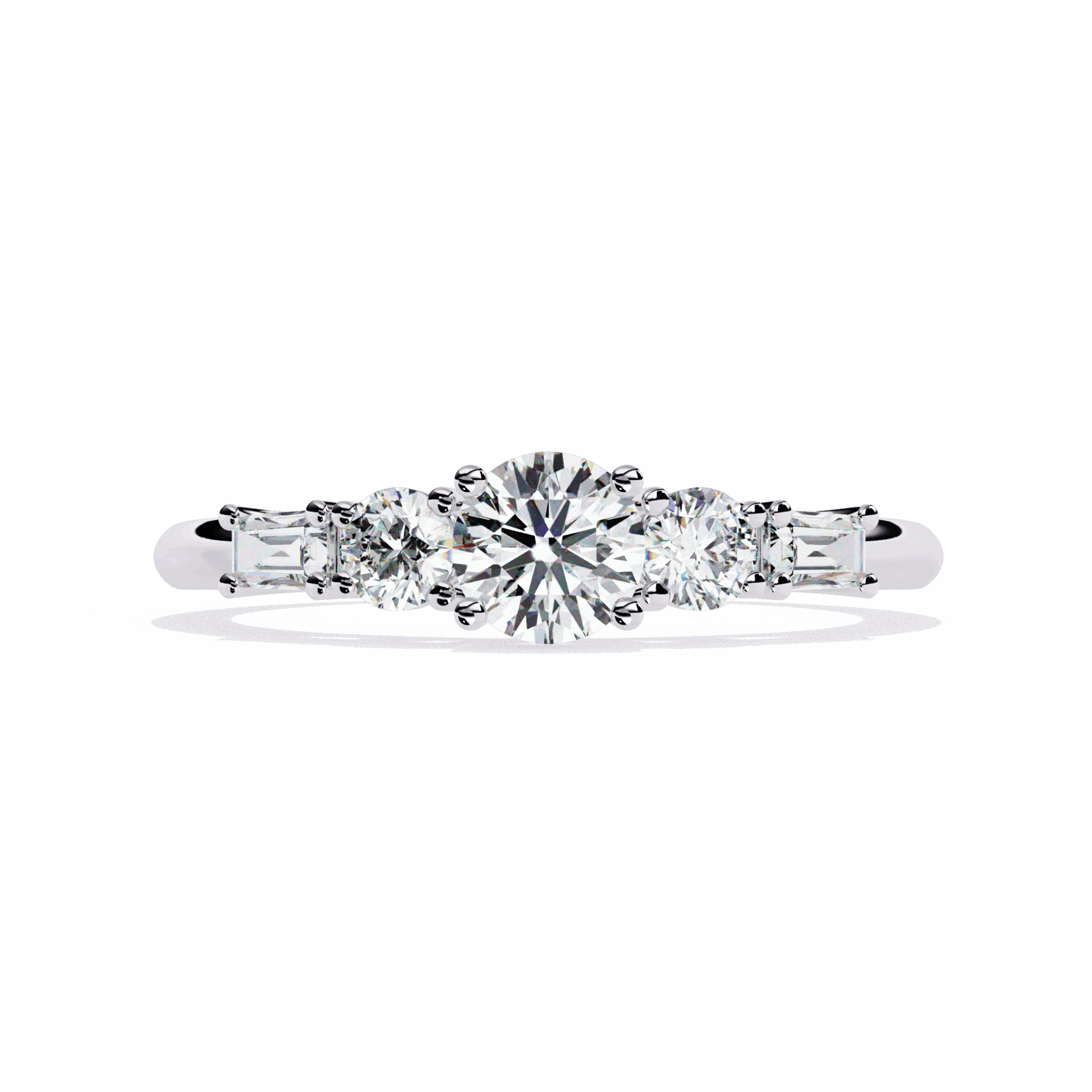 0.75 Carat Round Timeless Band in Moissanite | House of Estara