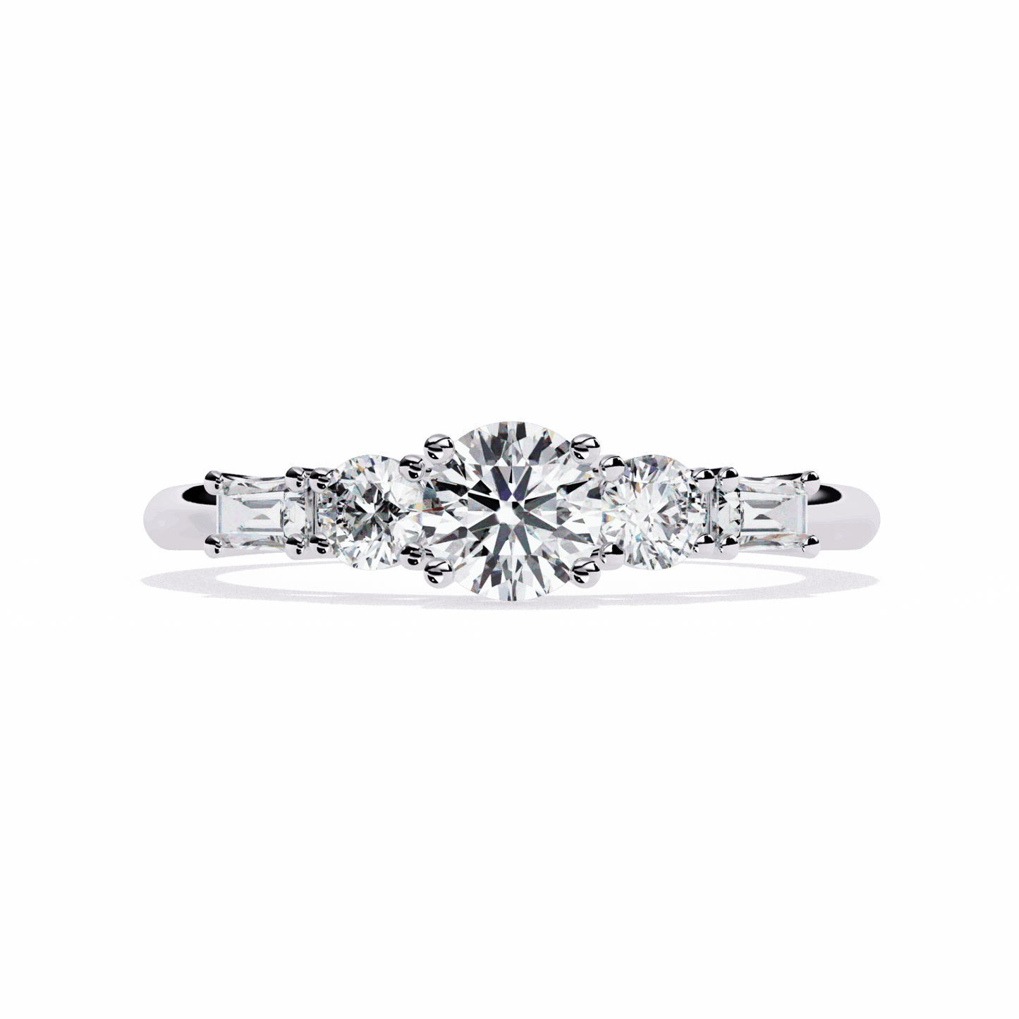 0.75 Carat Round Timeless Band in Moissanite | House of Estara