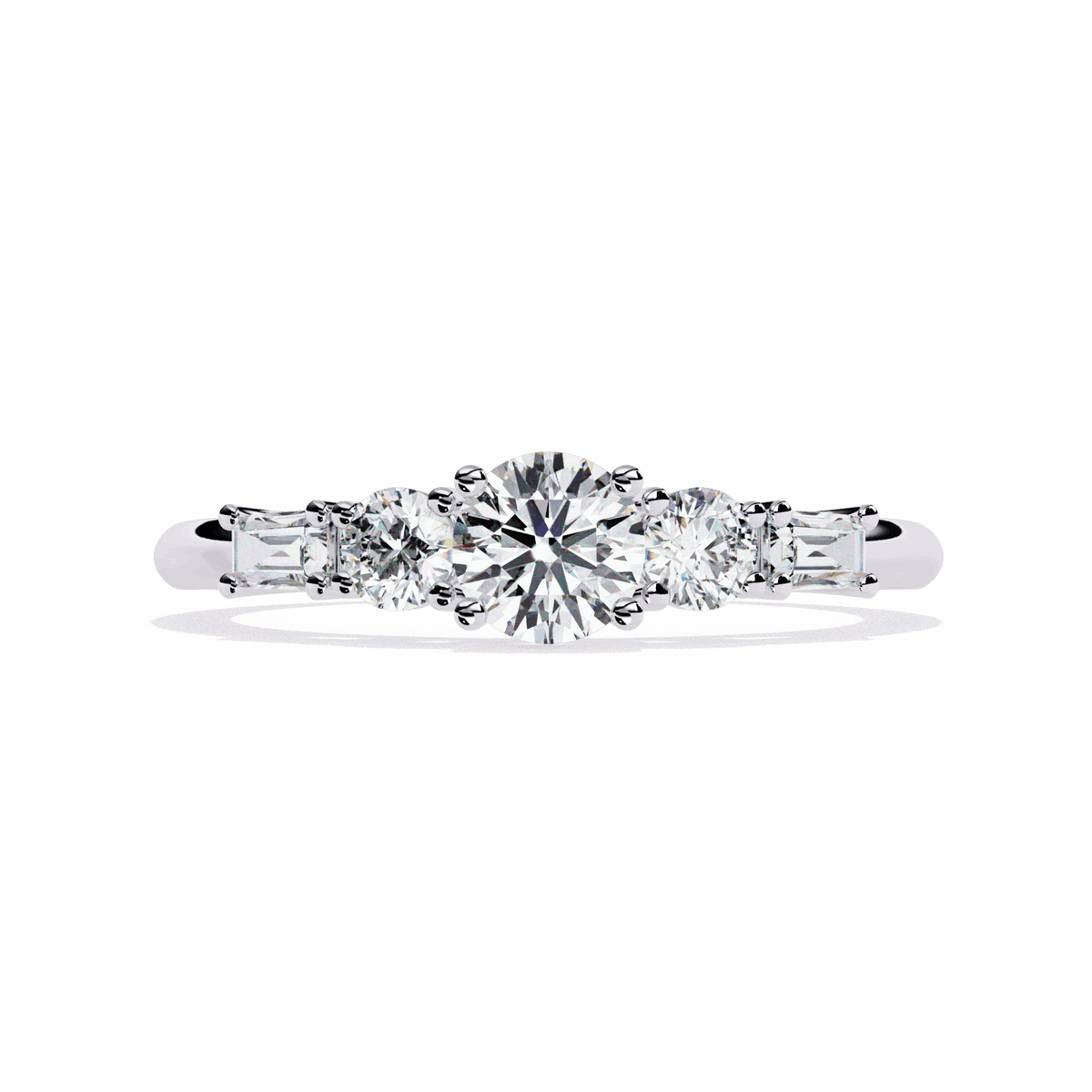 0.75 Carat Round Timeless Band in Moissanite | House of Estara
