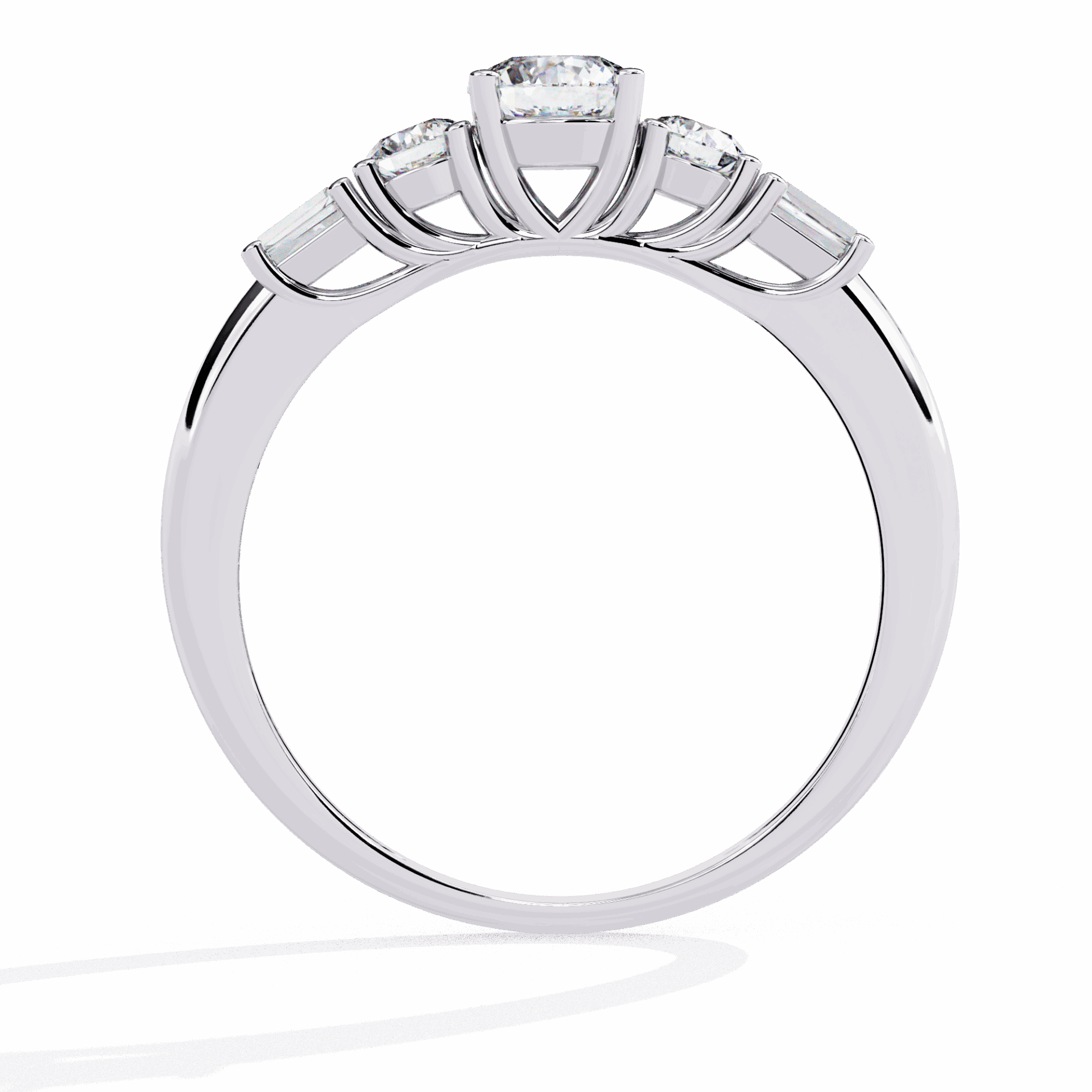 0.75 Carat Round Timeless Band in Moissanite | House of Estara