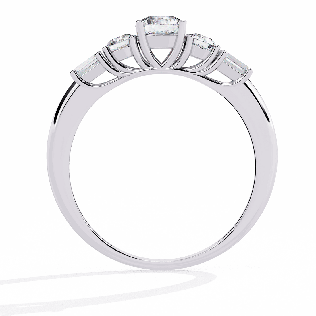 0.75 Carat Round Timeless Band in Moissanite | House of Estara