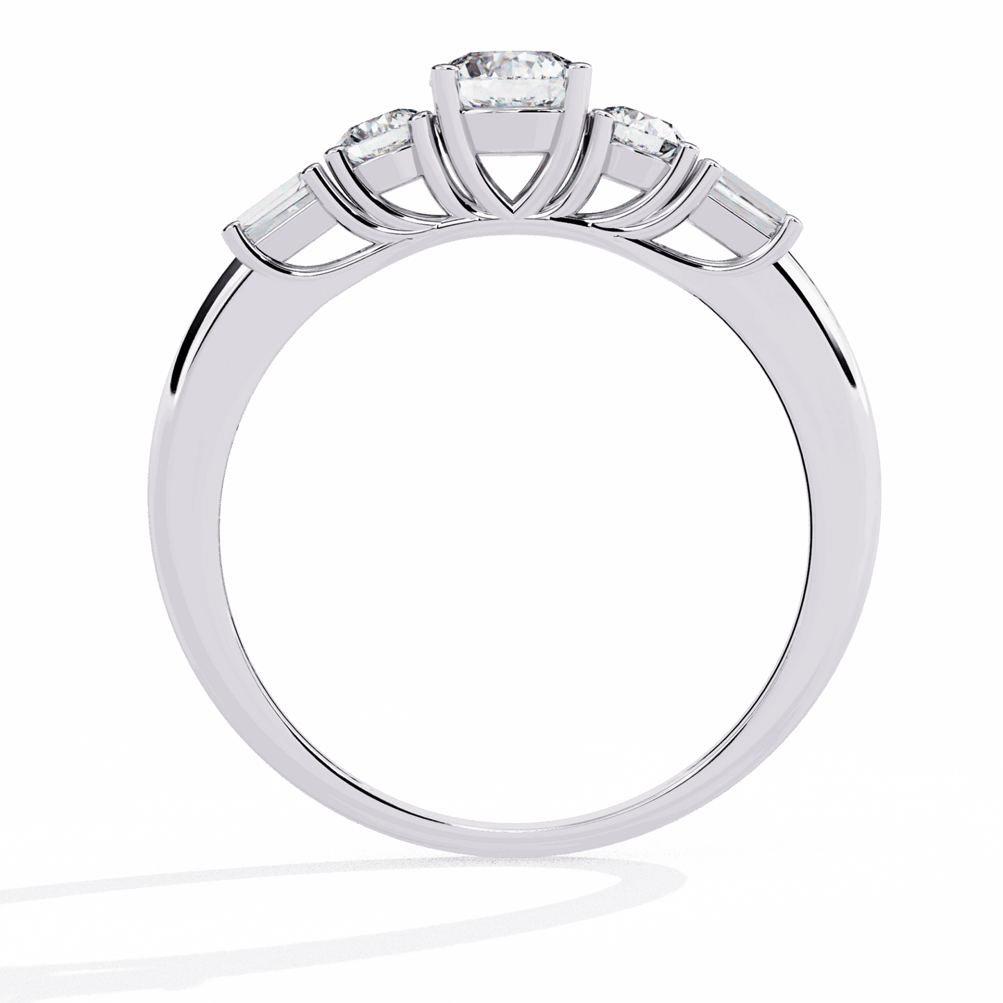 0.75 Carat Round Timeless Band in Moissanite | House of Estara