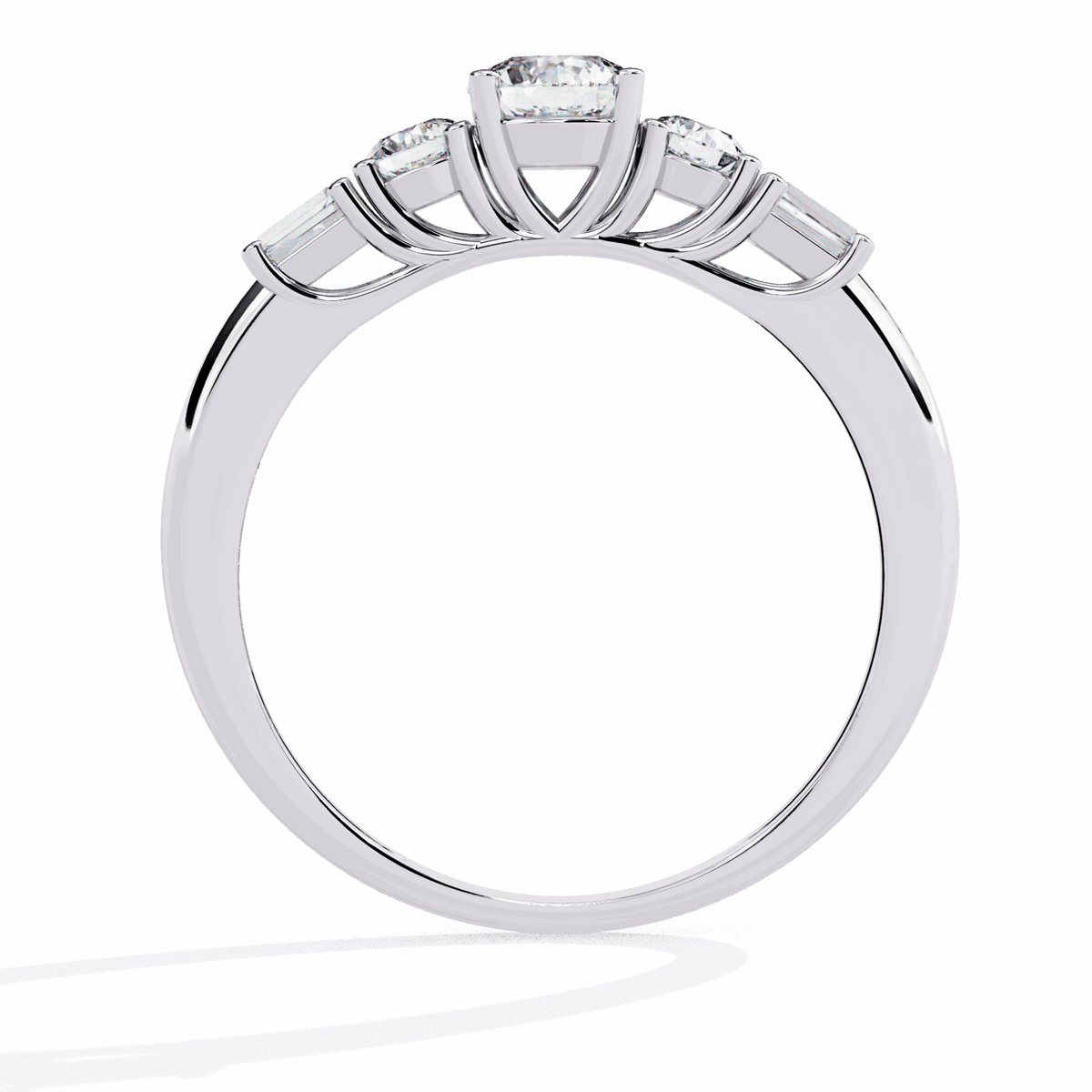0.75 Carat Round Timeless Band in Moissanite | House of Estara