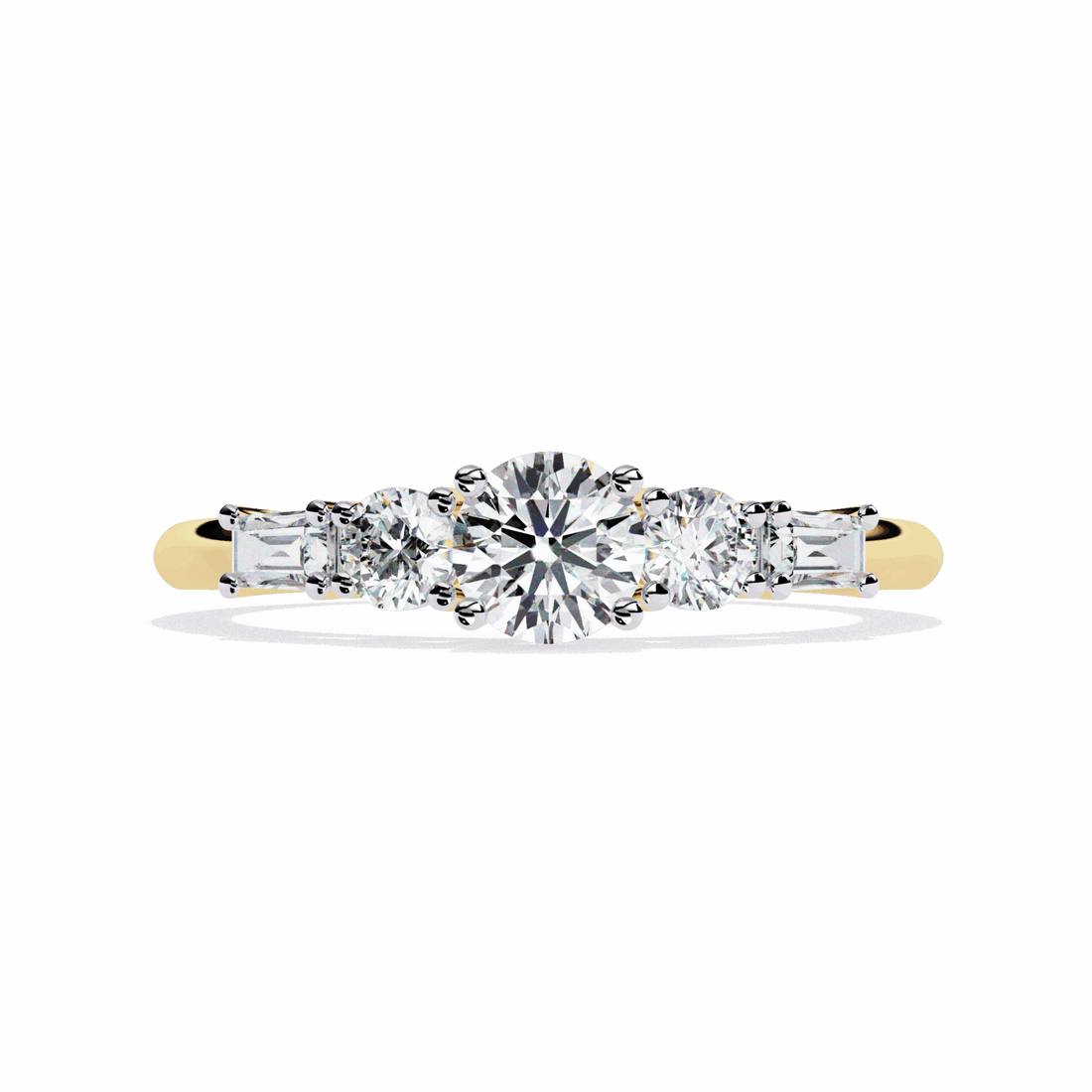 0.75 Carat Round Timeless Band in Moissanite | House of Estara
