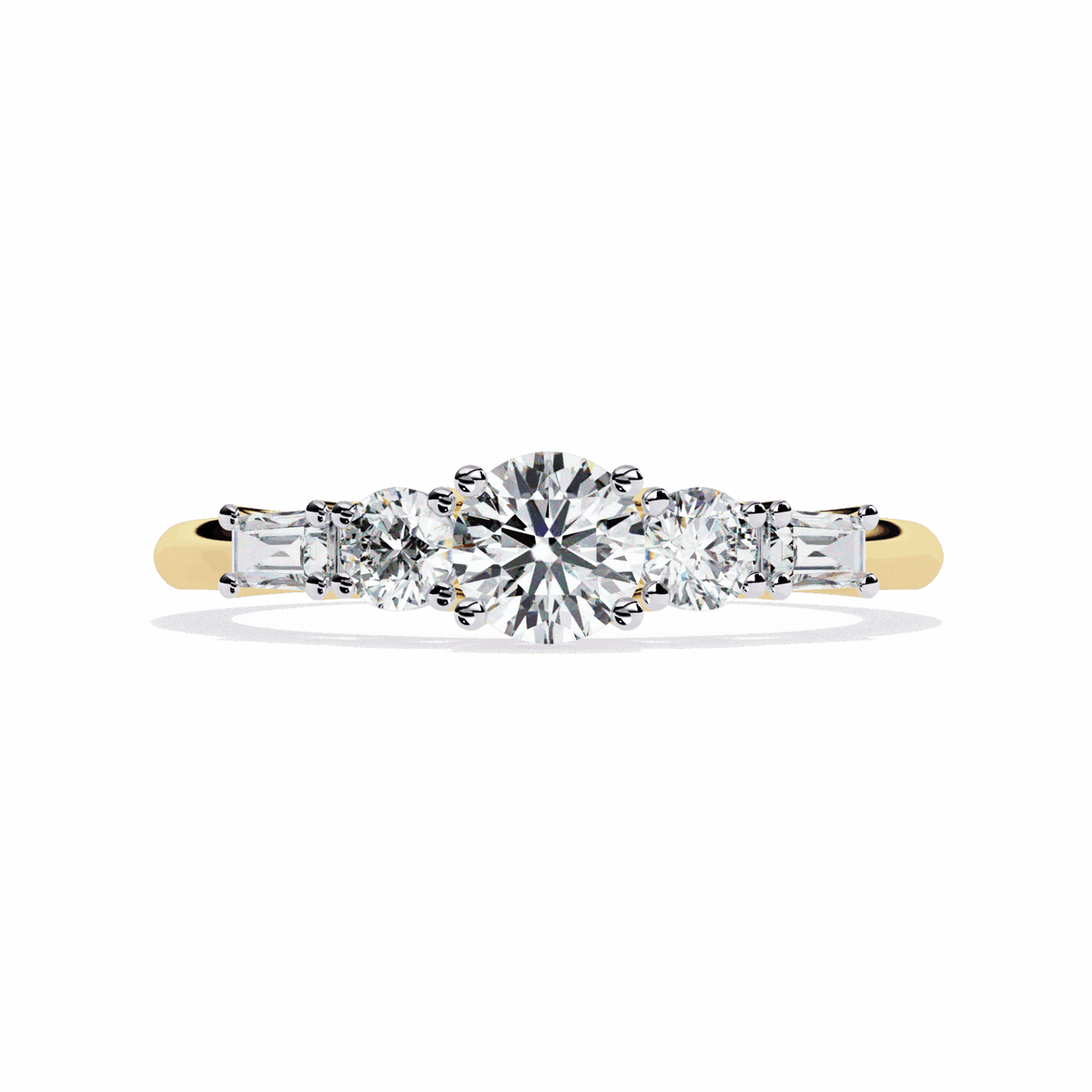 0.75 Carat Round Timeless Band in Moissanite | House of Estara