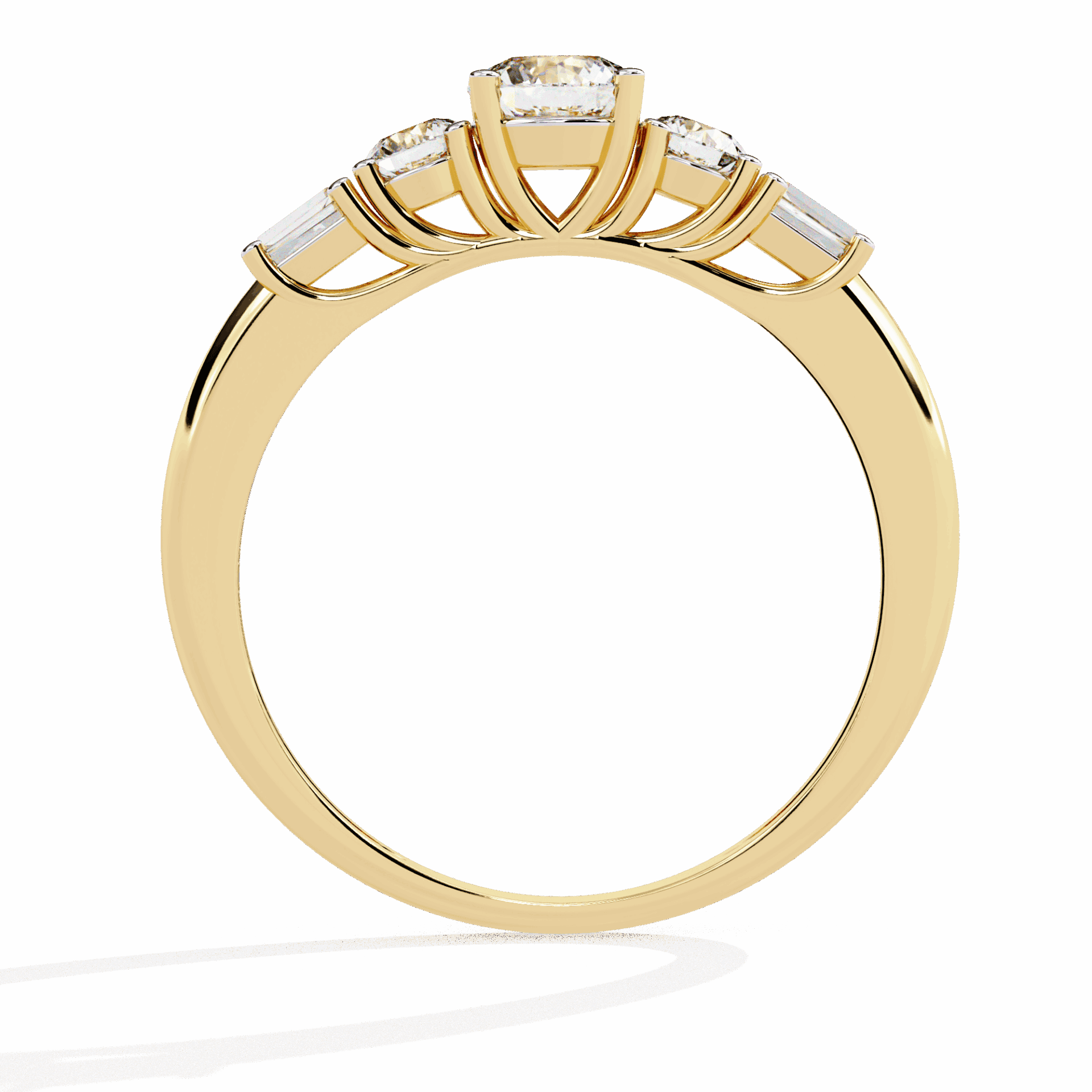0.75 Carat Round Timeless Band in Moissanite | House of Estara