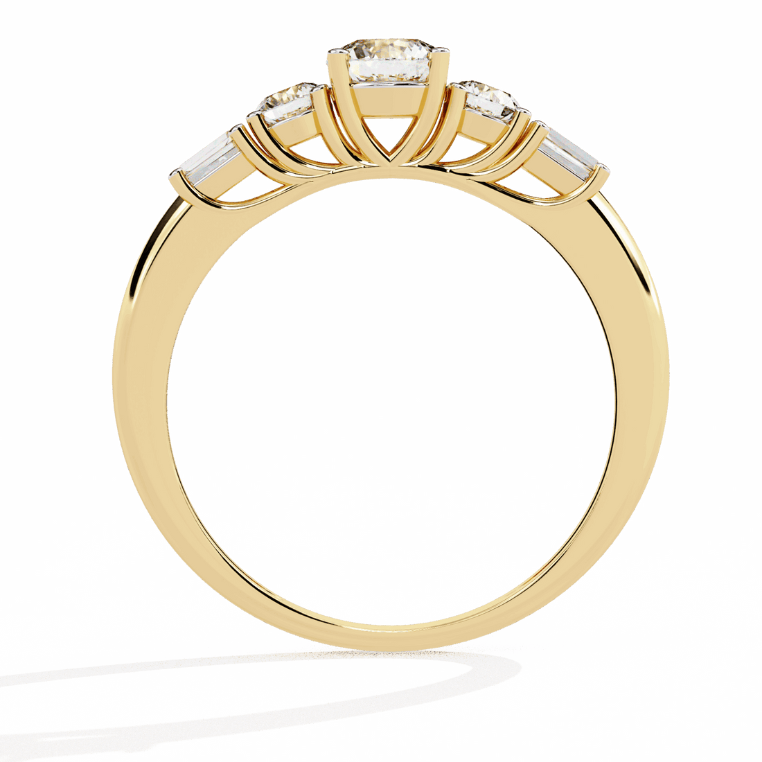 0.75 Carat Round Timeless Band in Moissanite | House of Estara