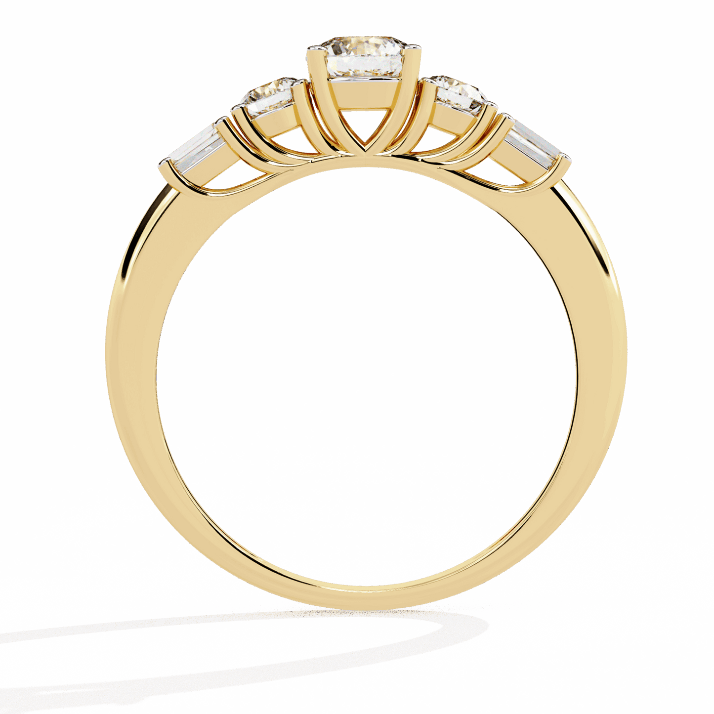 0.75 Carat Round Timeless Band in Moissanite | House of Estara