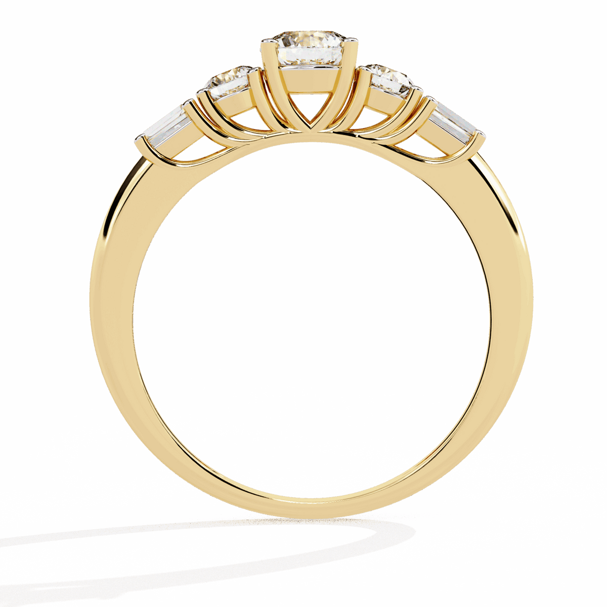 0.75 Carat Round Timeless Band in Moissanite | House of Estara