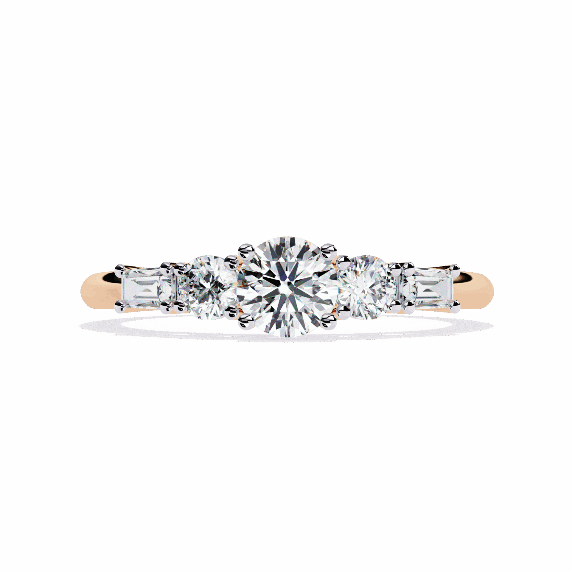 0.75 Carat Round Timeless Band in Moissanite | House of Estara