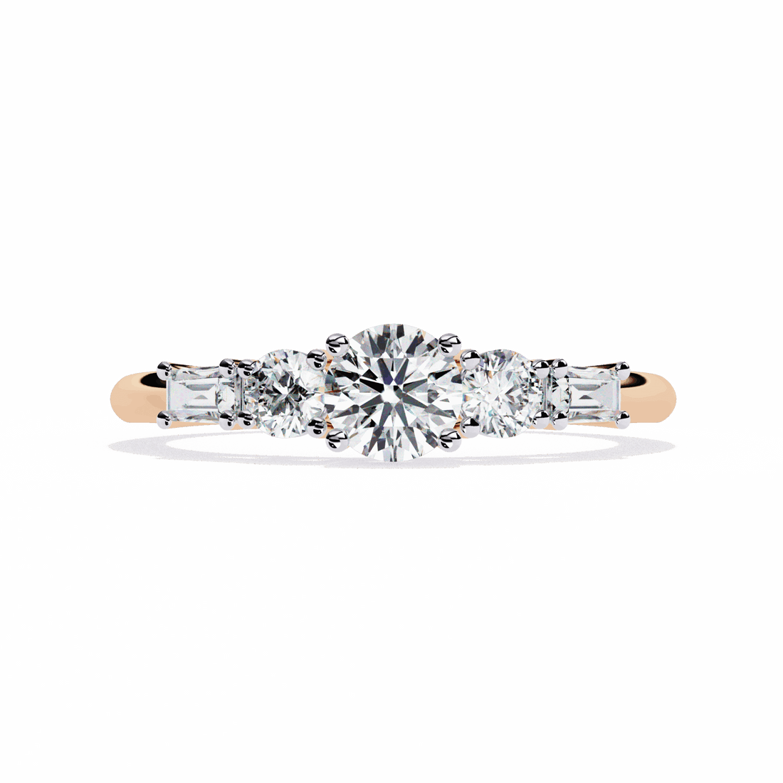 0.75 Carat Round Timeless Band in Moissanite | House of Estara