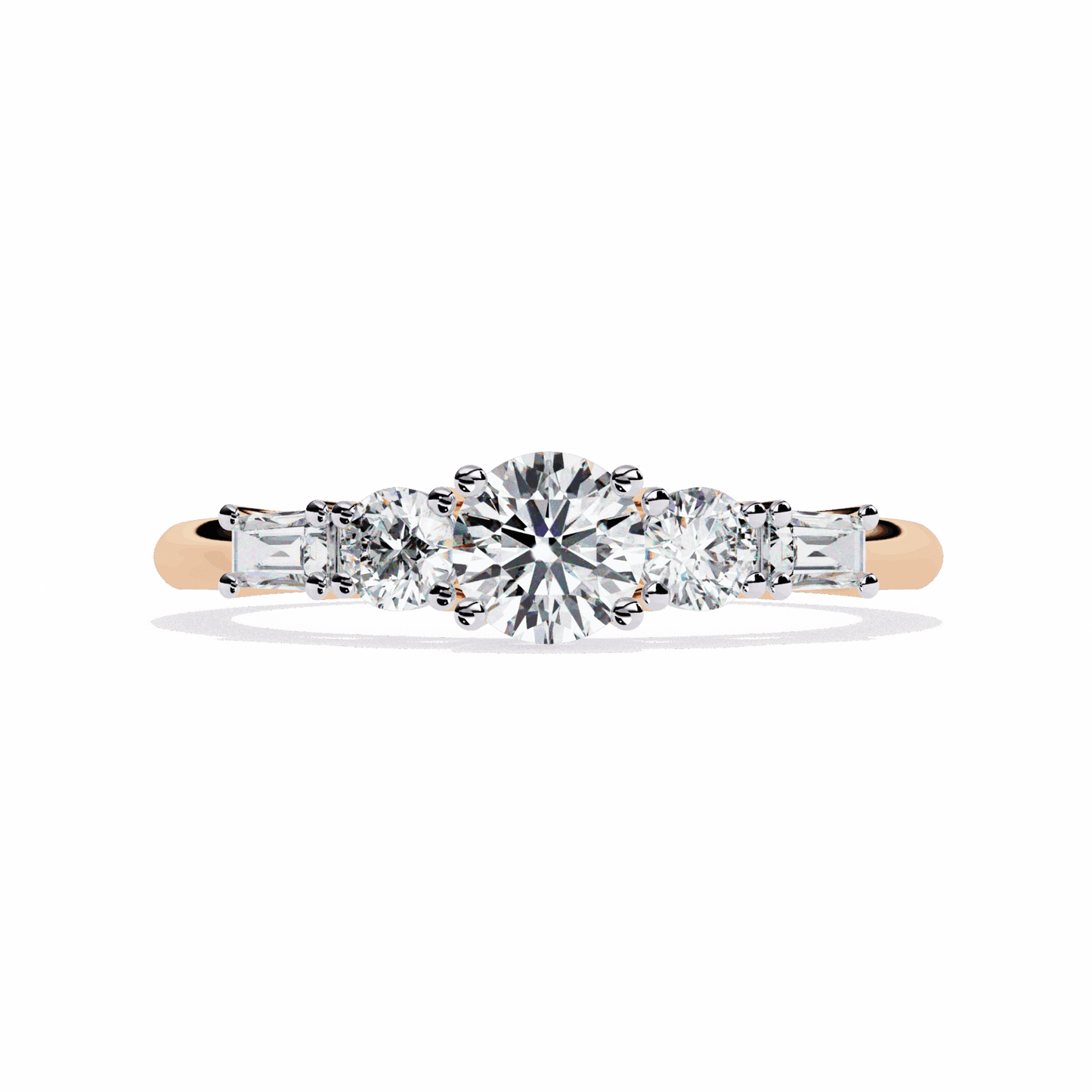 0.75 Carat Round Timeless Band in Moissanite | House of Estara