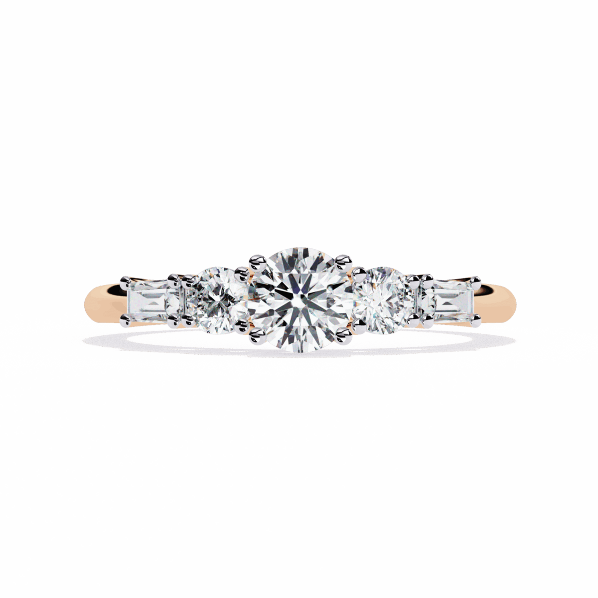 0.75 Carat Round Timeless Band in Moissanite | House of Estara