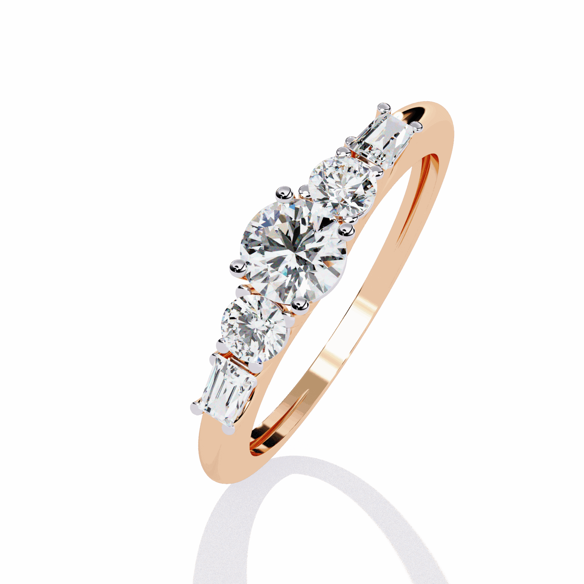 0.75 Carat Round Timeless Band in Moissanite | House of Estara