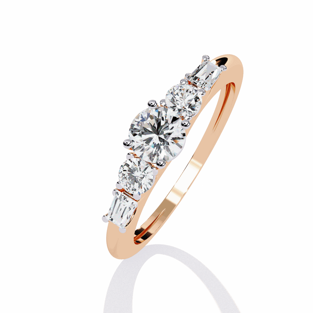 0.75 Carat Round Timeless Band in Moissanite | House of Estara