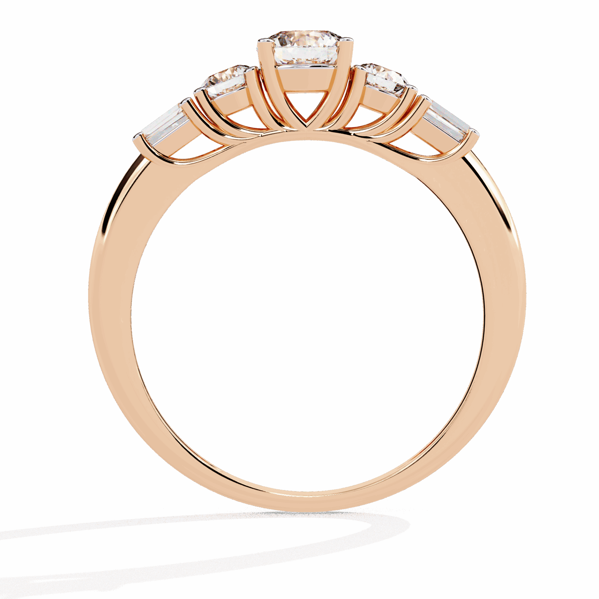 0.75 Carat Round Timeless Band in Moissanite | House of Estara