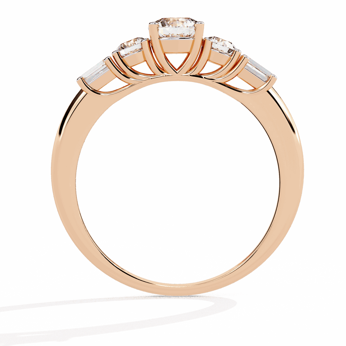 0.75 Carat Round Timeless Band in Moissanite | House of Estara