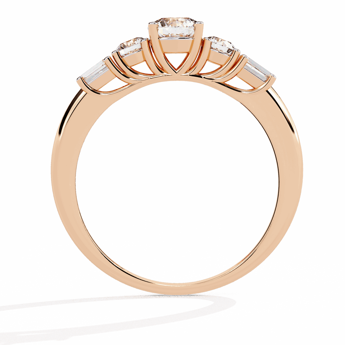 0.75 Carat Round Timeless Band in Moissanite | House of Estara