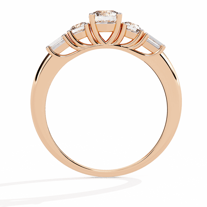 0.75 Carat Round Timeless Band in Moissanite | House of Estara