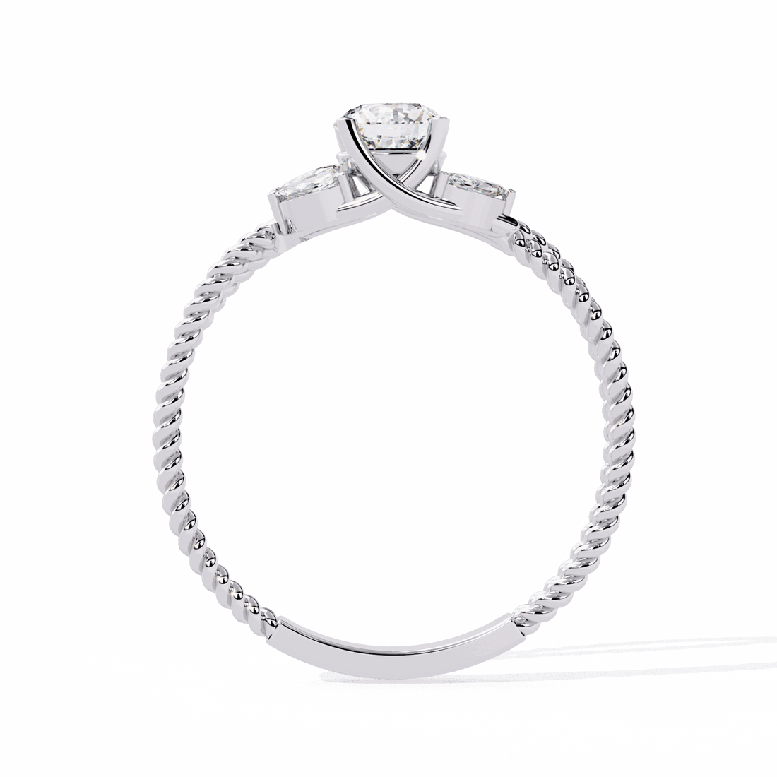0.5 Carat Round Twilight Band in Moissanite | House of Estara