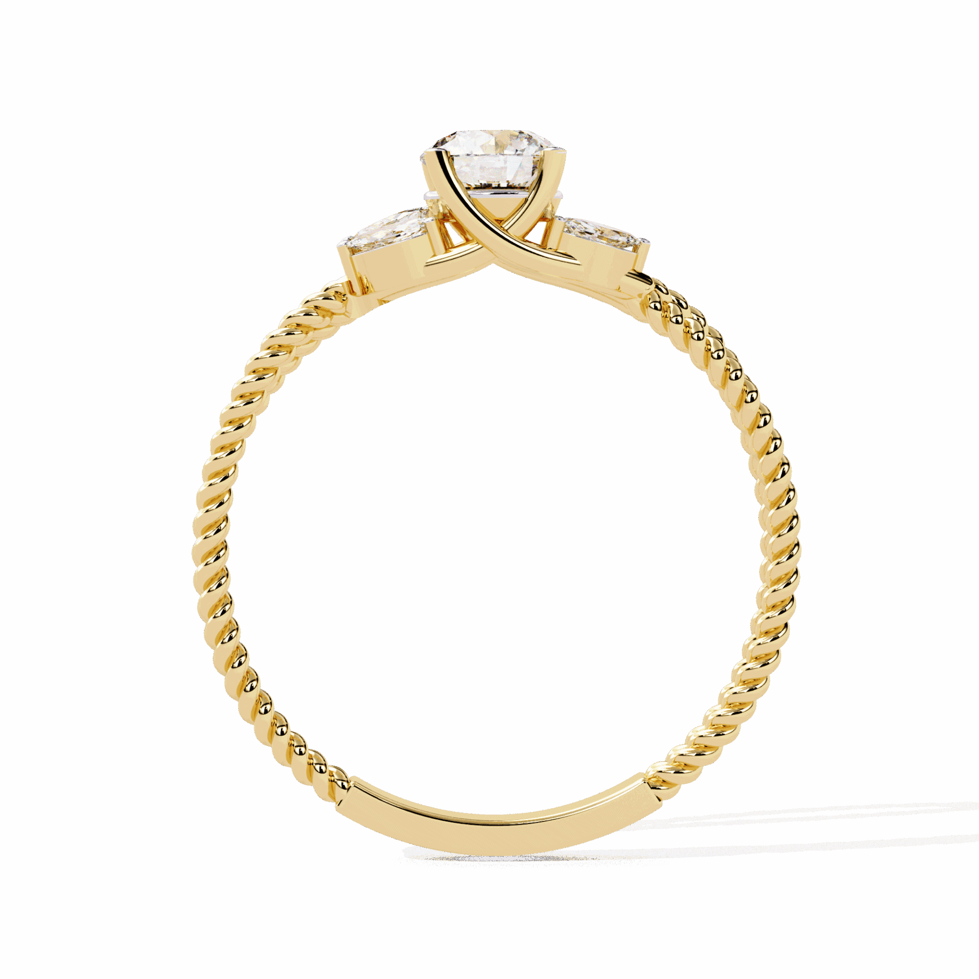 0.5 Carat Round Twilight Band in Moissanite | House of Estara