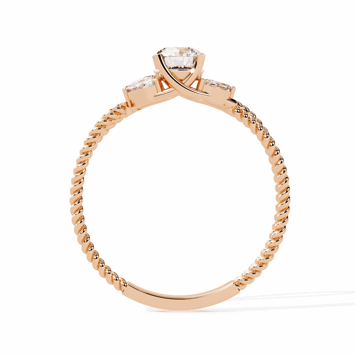 0.5 Carat Round Twilight Band in Moissanite | House of Estara