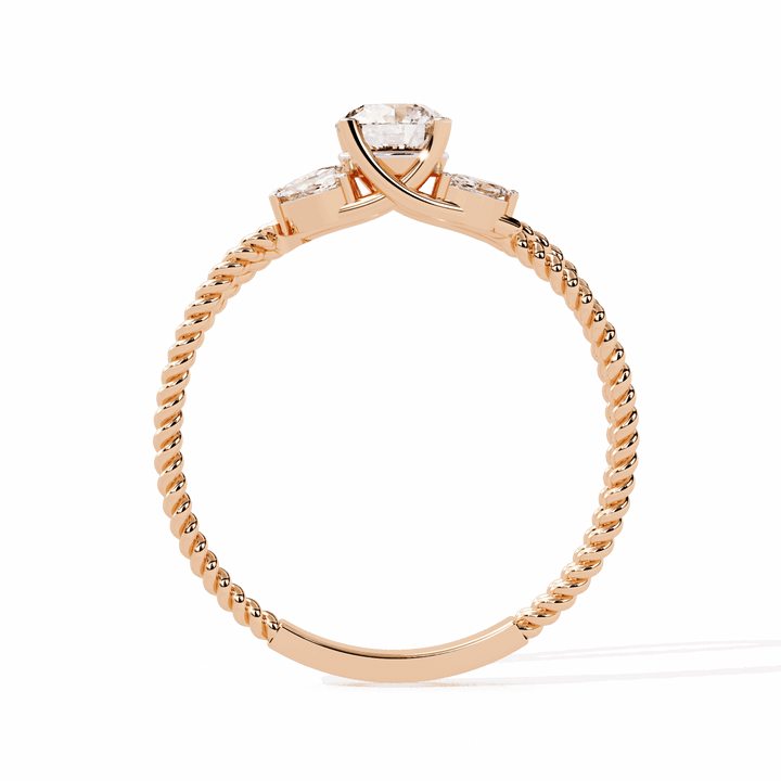 0.5 Carat Round Twilight Band in Moissanite | House of Estara