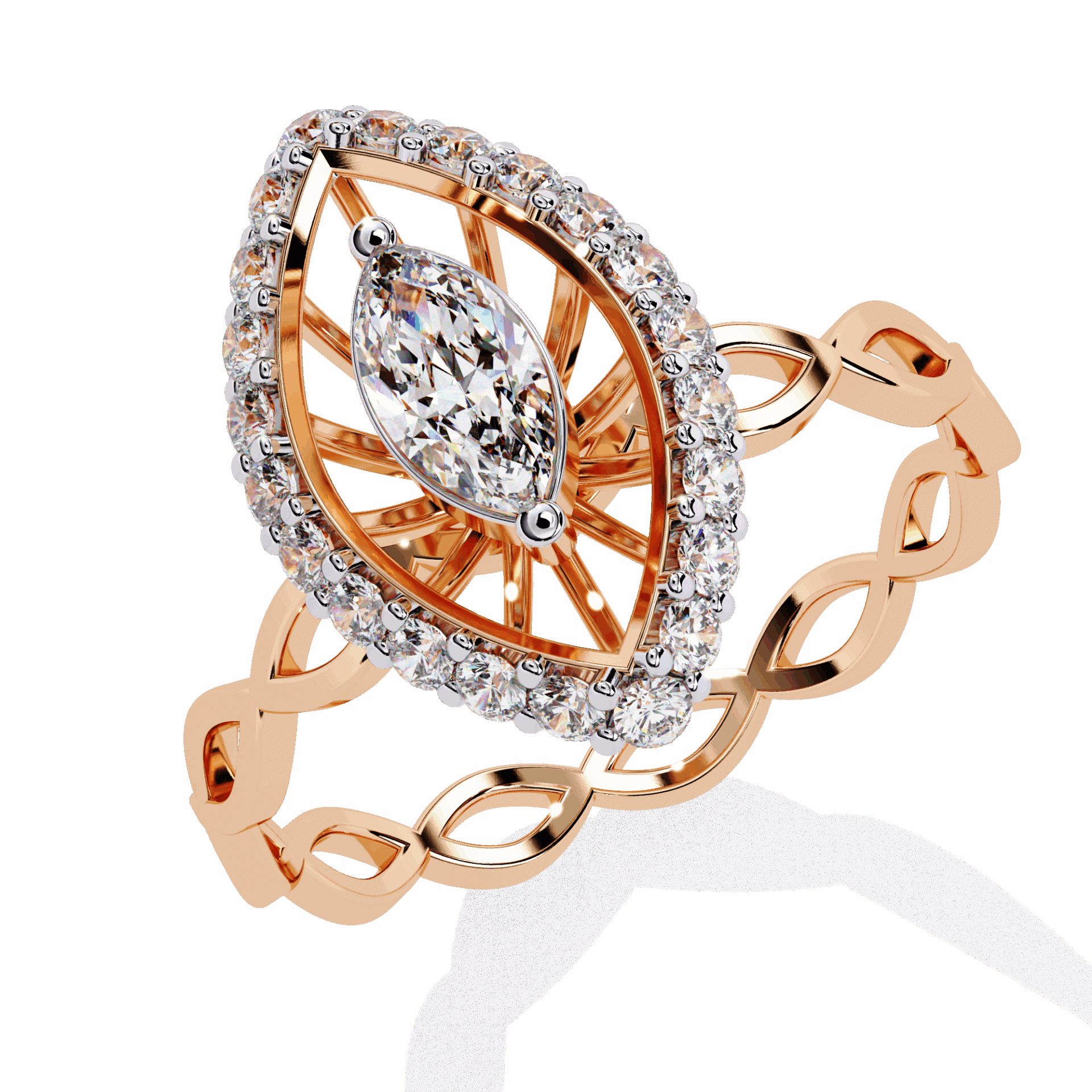 0.5 Carat Marquise Refined Everyday Look Ring in Moissanite | House of Estara