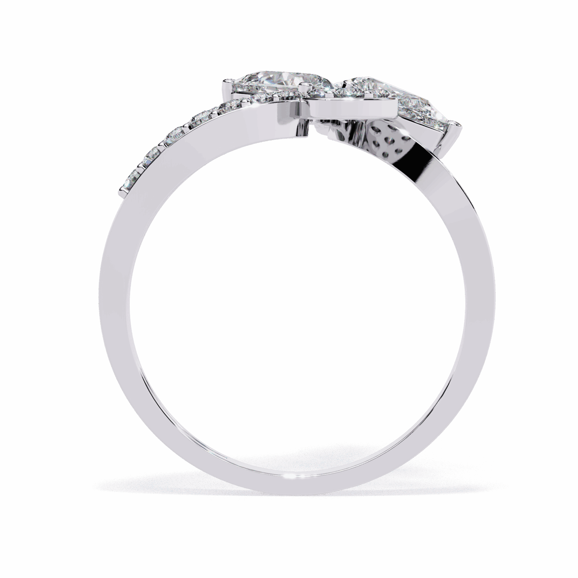 1.25 Carat Pear Day and Night Ring in Moissanite | House of Estara