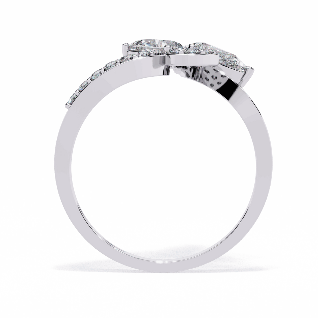 1.25 Carat Pear Day and Night Ring in Moissanite | House of Estara