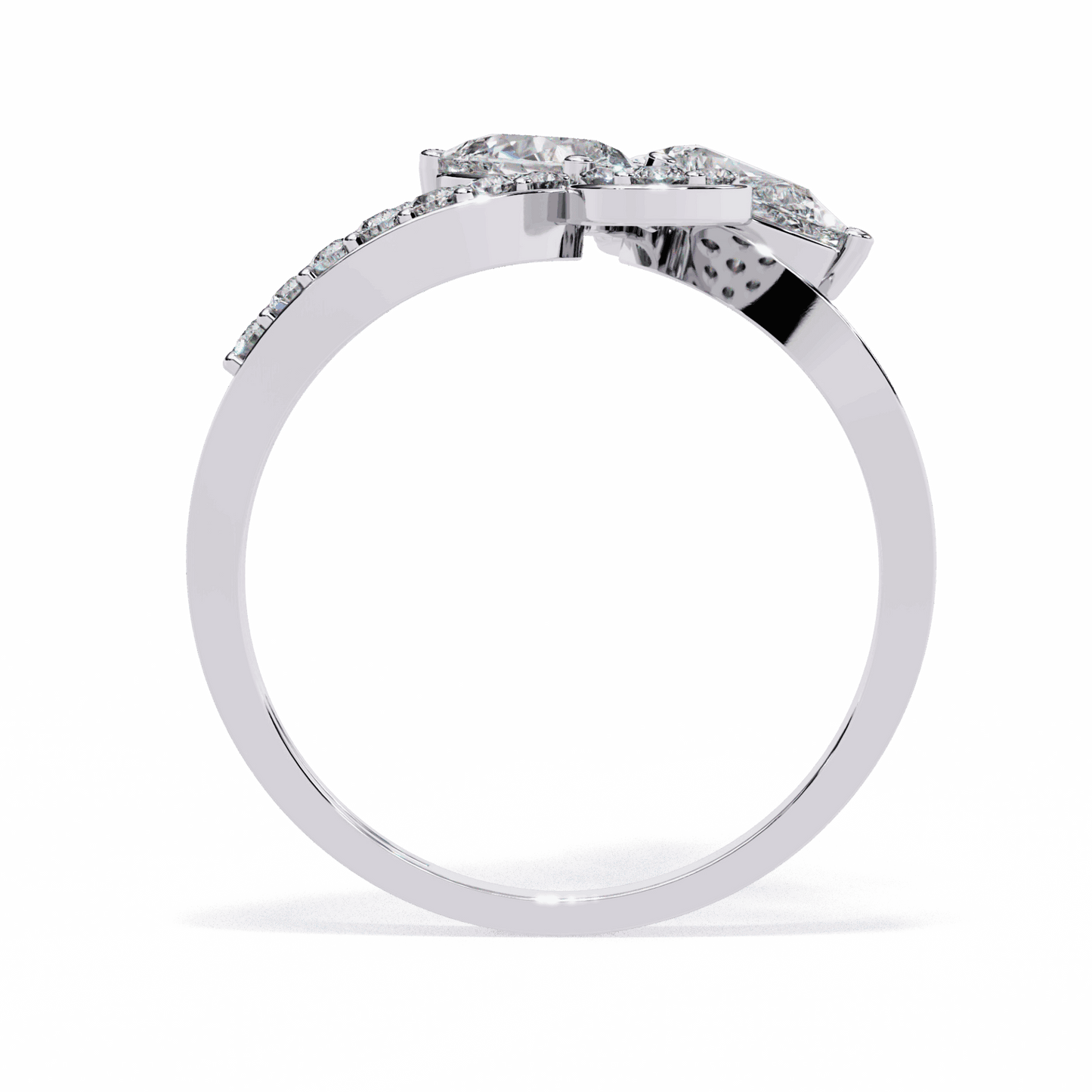 1.25 Carat Pear Day and Night Ring in Moissanite | House of Estara