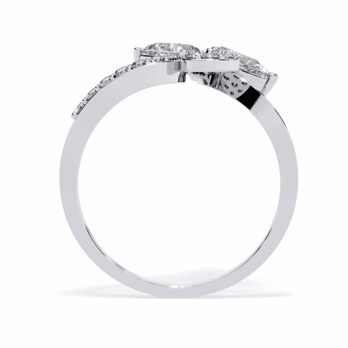 1.25 Carat Pear Day and Night Ring in Moissanite | House of Estara