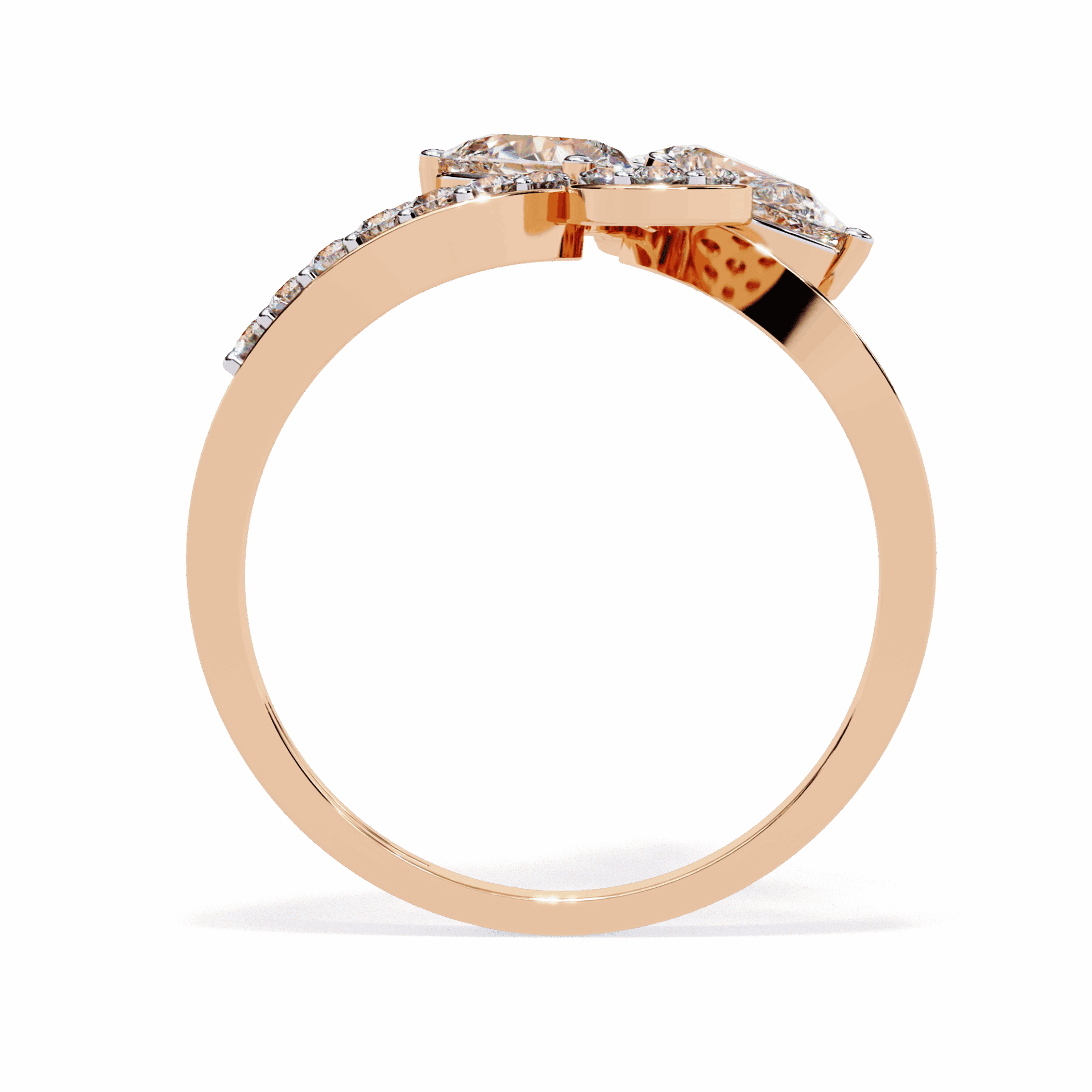 1.25 Carat Pear Day and Night Ring in Moissanite | House of Estara