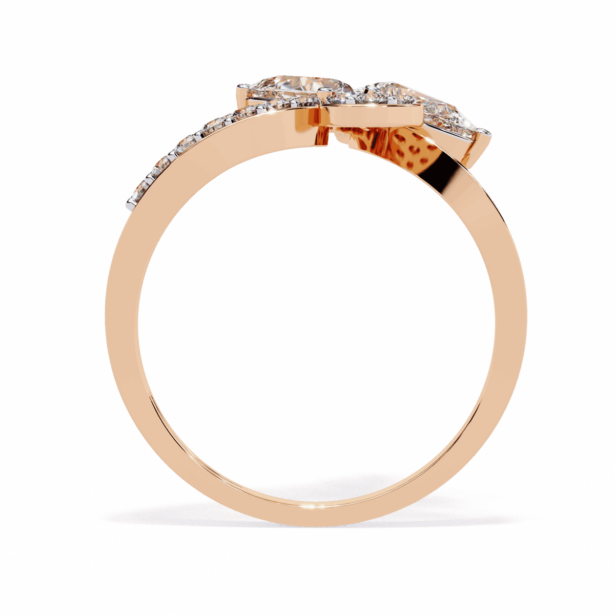 1.25 Carat Pear Day and Night Ring in Moissanite | House of Estara