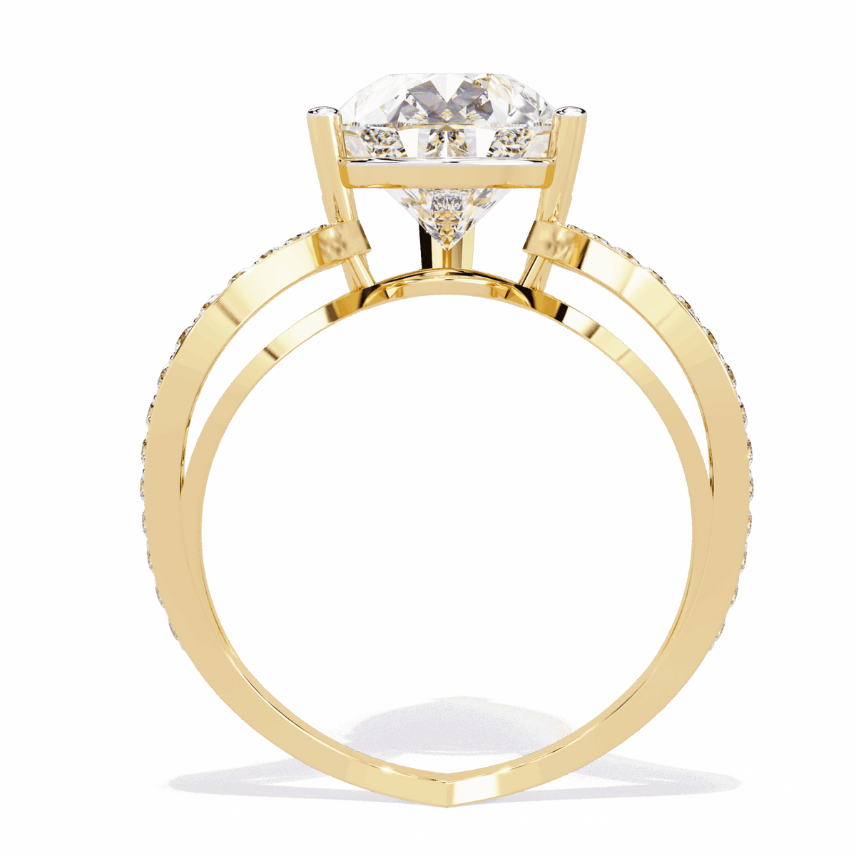 5 Carat Pear Signature Wear Ring in Moissanite | House of Estara