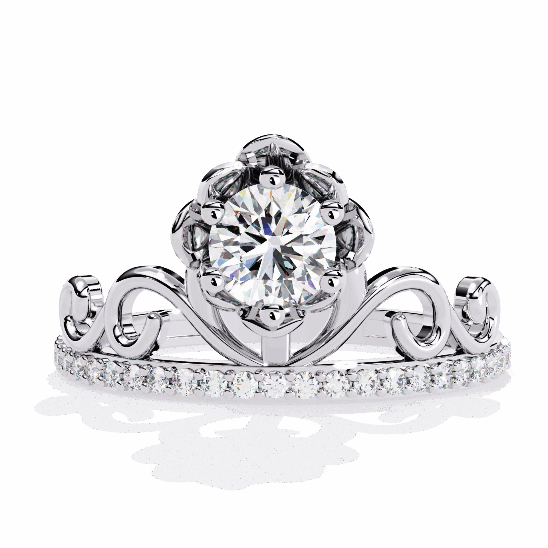 0.5 Carat Round Refined Everyday Look Ring in Moissanite | House of Estara