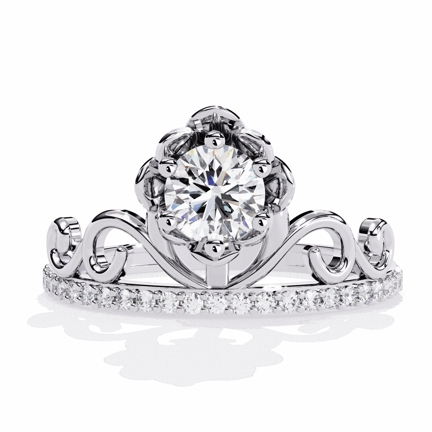 0.5 Carat Round Refined Everyday Look Ring in Moissanite | House of Estara